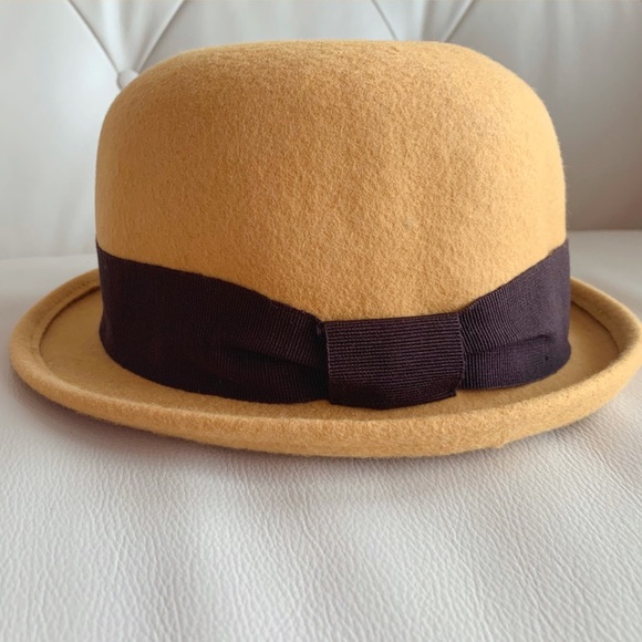 Italian-made Wool Felt Round Bowler Hat - Picture 2 of 8